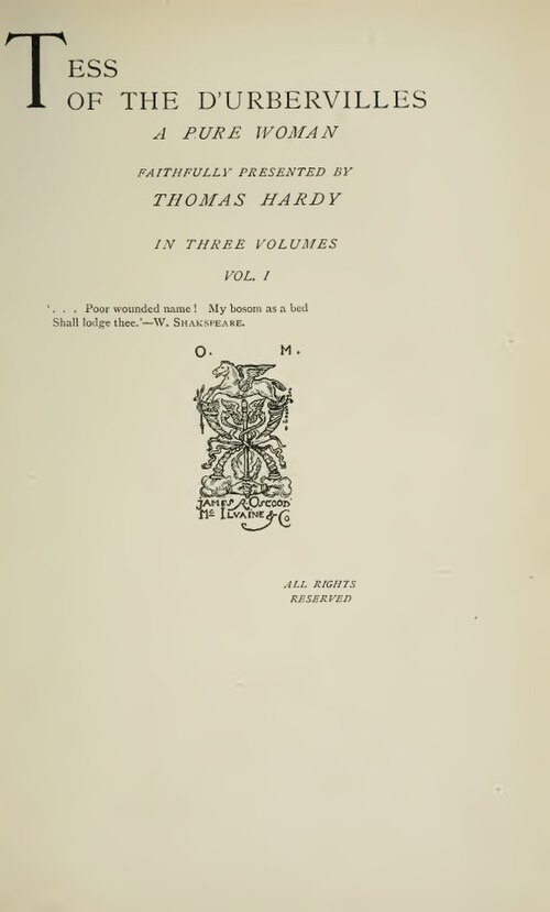 Tess of the d'Urbervilles